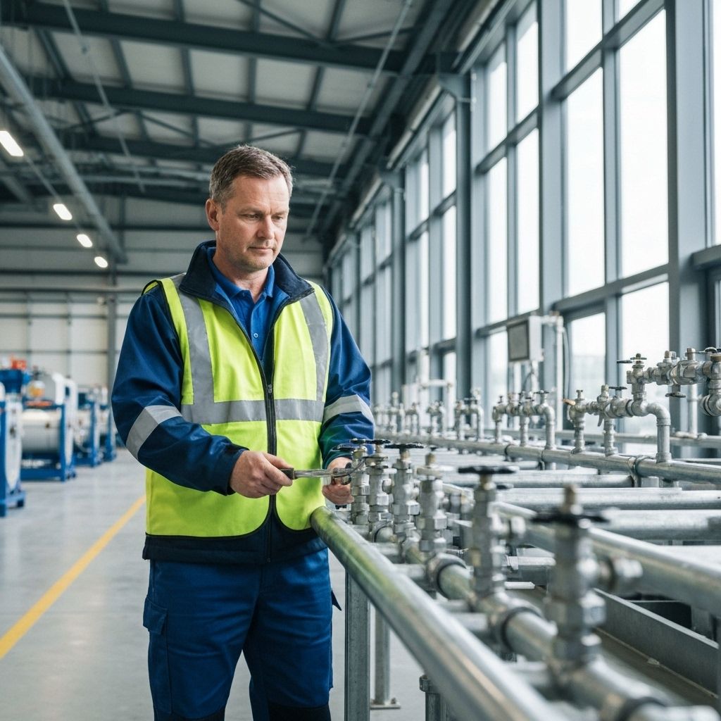 Industrial fire protection installation